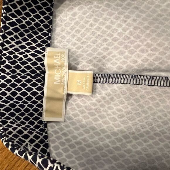 Michael Kors women’s black-and-white geometric trouser legging size medium - Picture 4 of 7